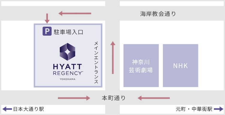 ホテル駐車場