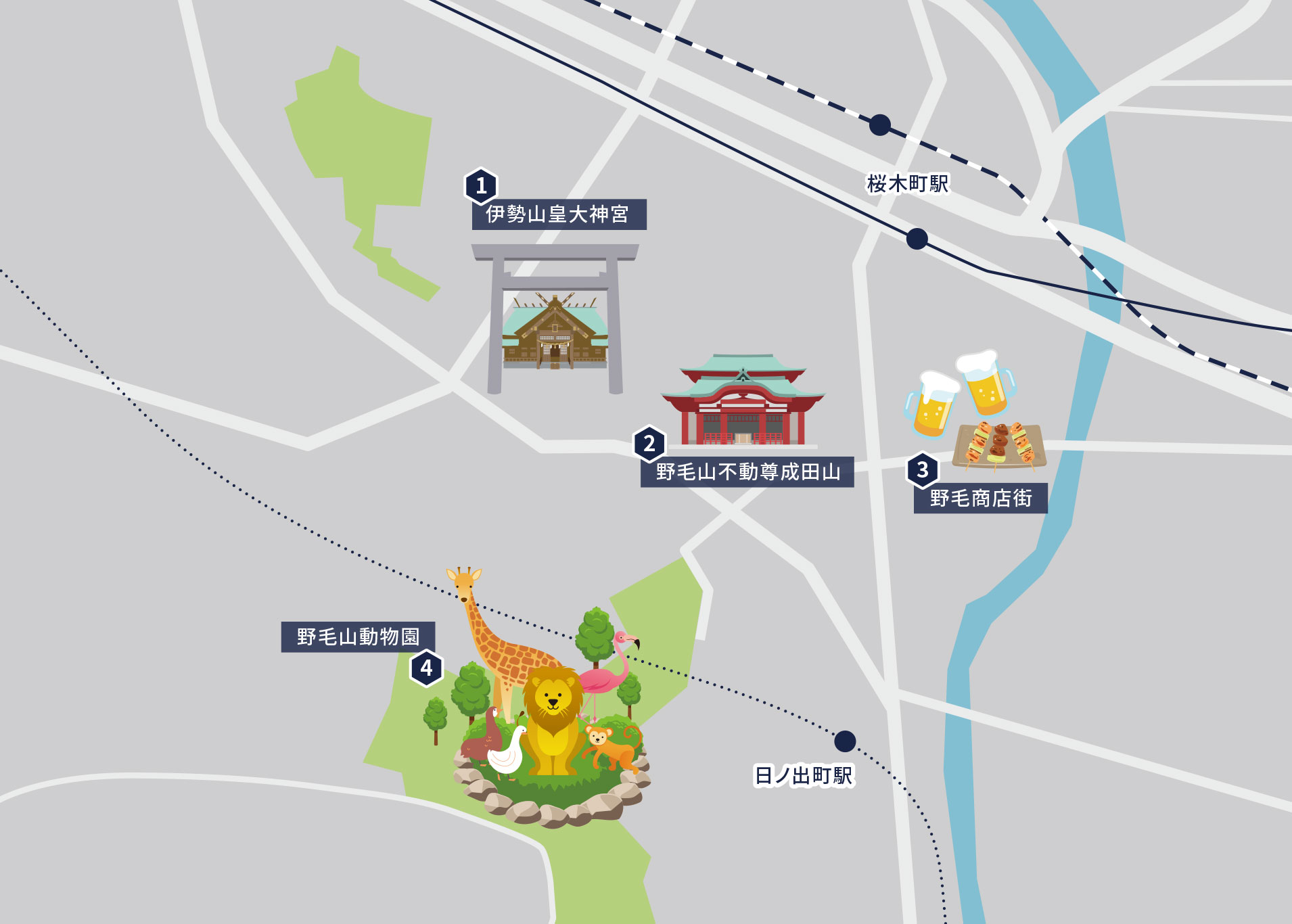 野毛エリア地図